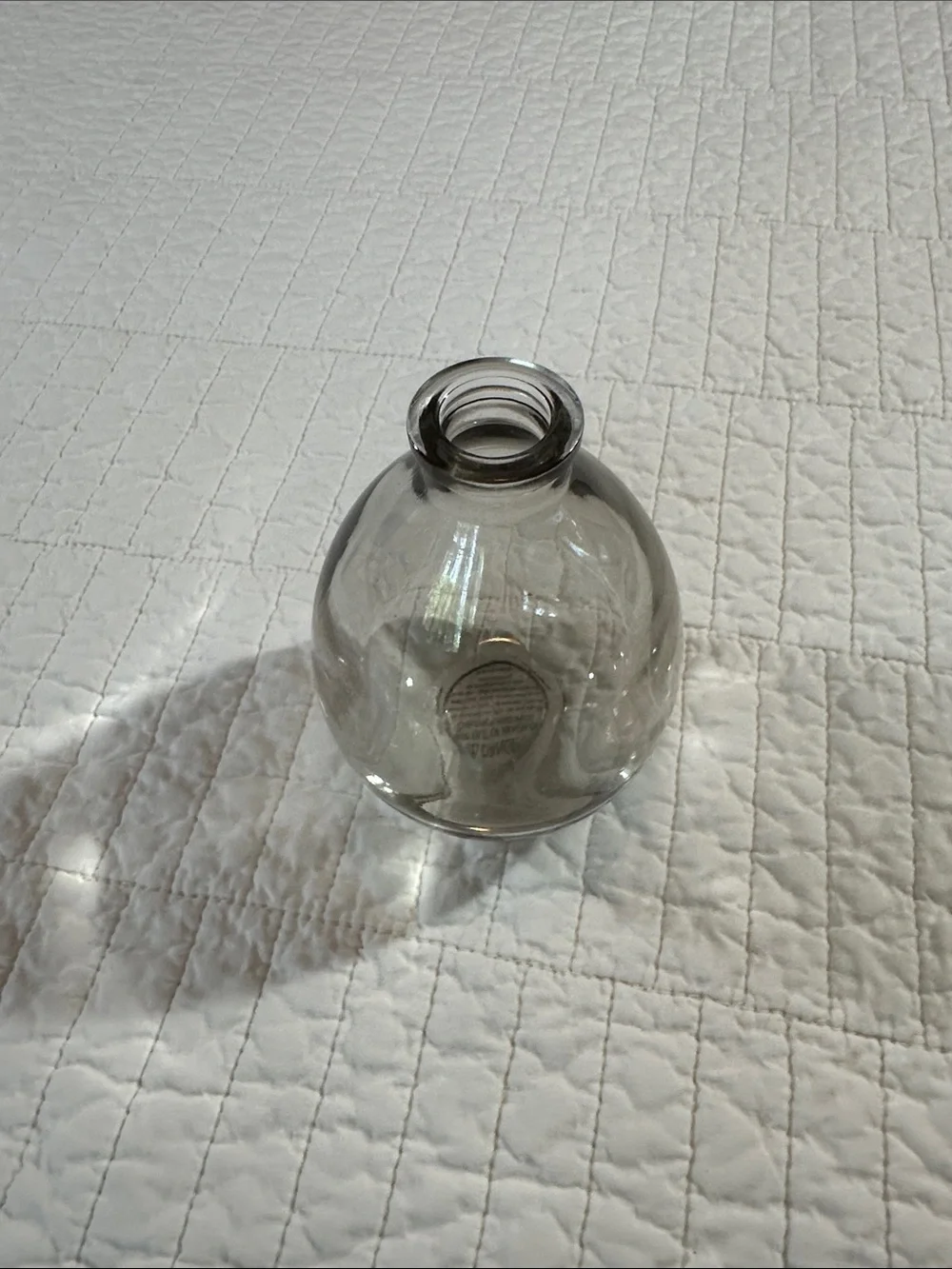 ZODAX Hand Blown Smoky Glass Teardrop Vase Bud Vase Designer Luxury